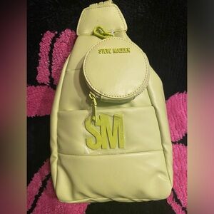 Authentic Steve Madden backpack brand new with tag lime green in color